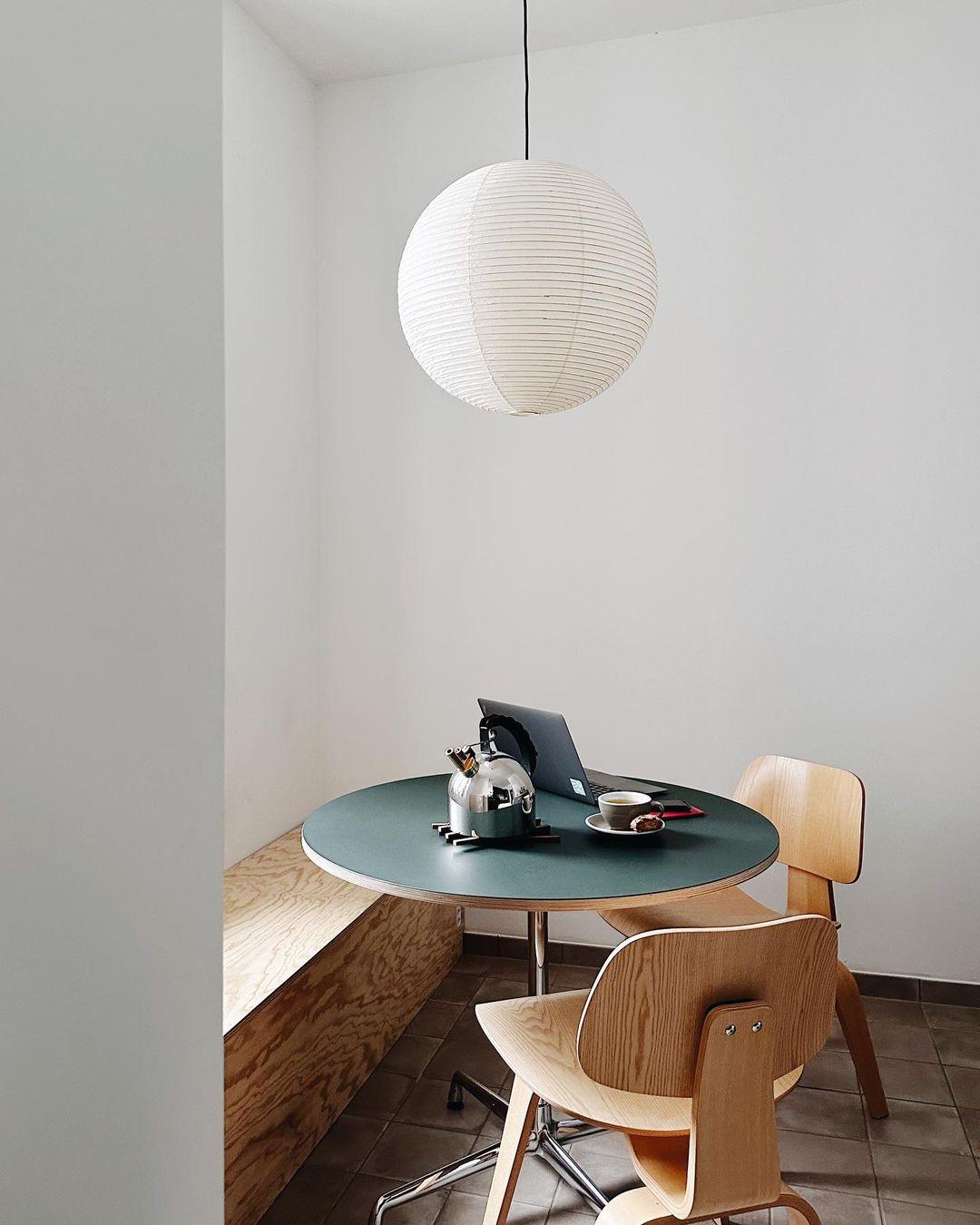 Soft Ambient Light Paper Pendant Lamp with Japanese Design