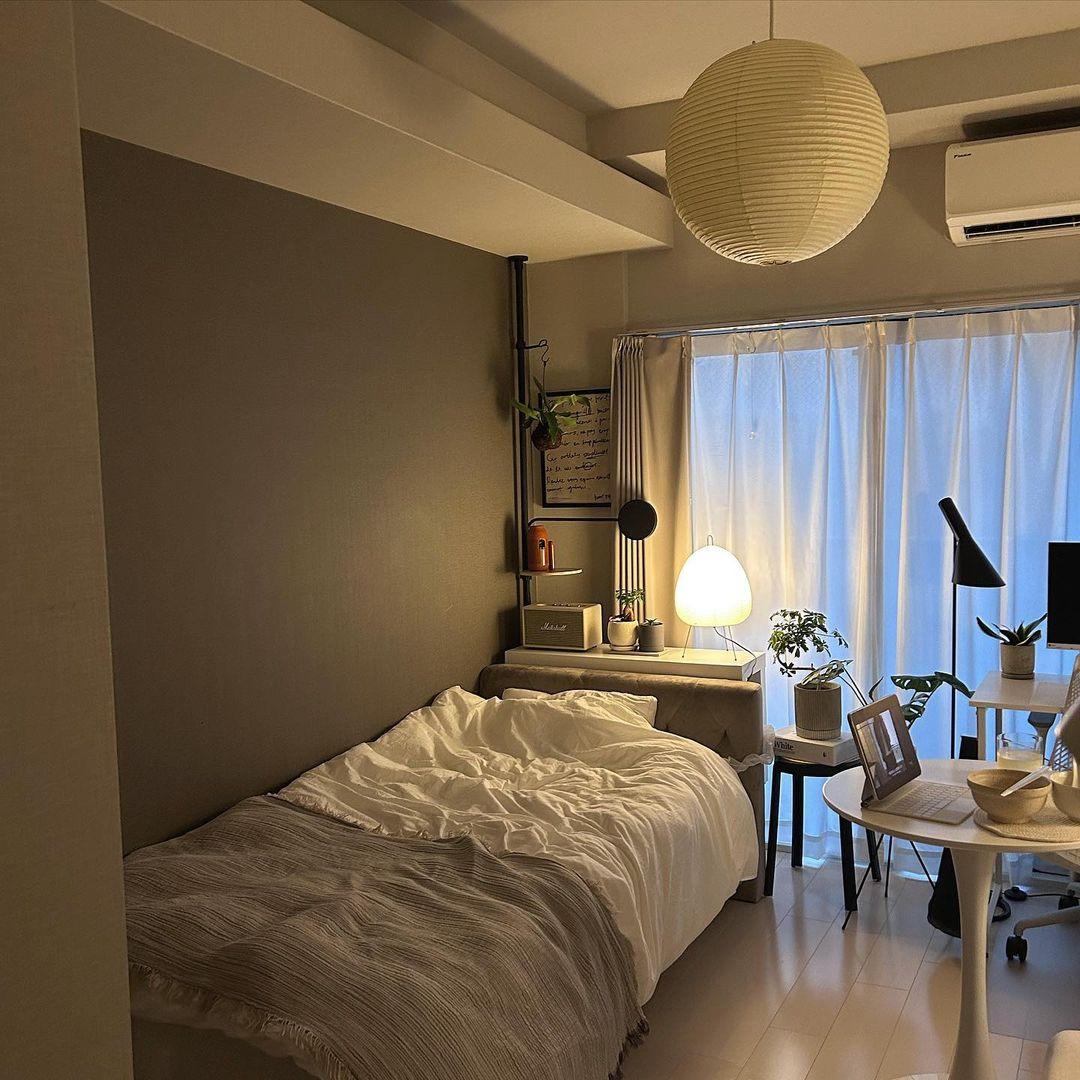 Soft Ambient Light Paper Pendant Lamp with Japanese Design