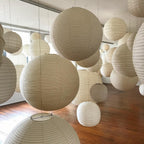 Soft Ambient Light Paper Pendant Lamp with Japanese Design