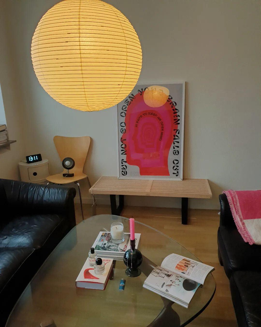 Soft Ambient Light Paper Pendant Lamp with Japanese Design