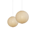 Soft Ambient Light Paper Pendant Lamp with Japanese Design
