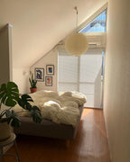 Soft Ambient Light Paper Pendant Lamp with Japanese Design
