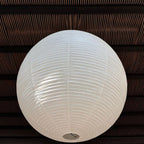 Soft Ambient Light Paper Pendant Lamp with Japanese Design