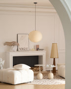Soft Ambient Light Paper Pendant Lamp with Japanese Design