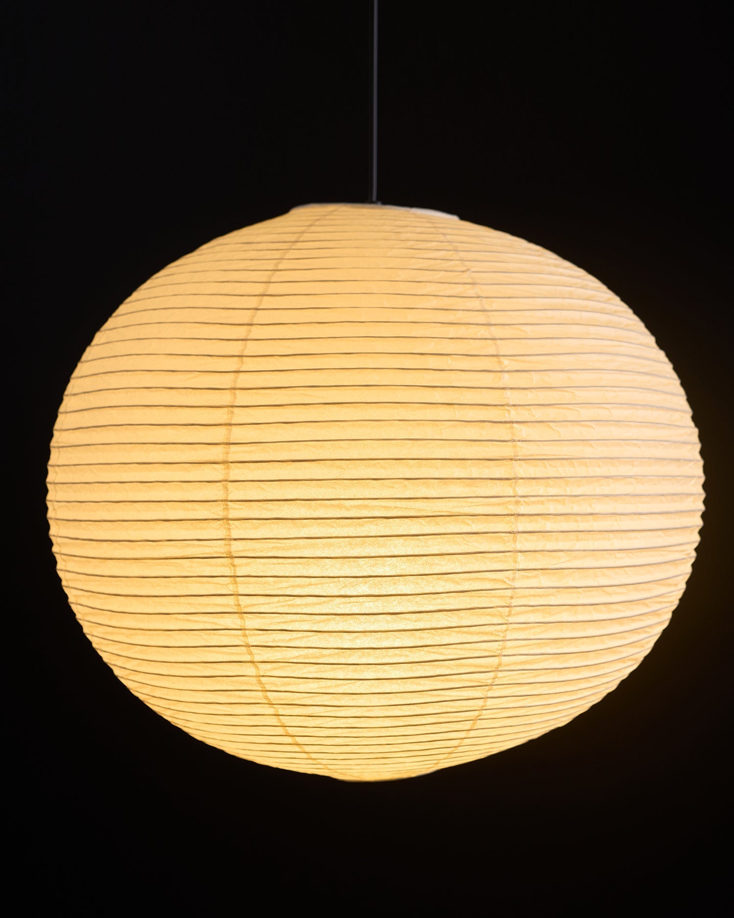 Soft Ambient Light Paper Pendant Lamp with Japanese Design