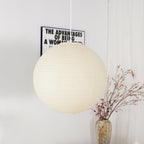 Soft Ambient Light Paper Pendant Lamp with Japanese Design