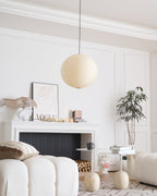 Soft Ambient Light Paper Pendant Lamp with Japanese Design