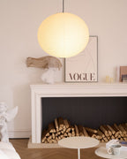 Soft Ambient Light Paper Pendant Lamp with Japanese Design