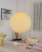 Soft Ambient Light Paper Pendant Lamp with Japanese Design