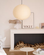Soft Ambient Light Paper Pendant Lamp with Japanese Design