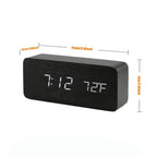 Wooden LED Digital Desk Alarm Clock