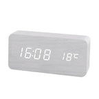 Wooden LED Digital Desk Alarm Clock