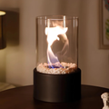 Indoor and Outdoor Bioethanol Fireplace Lamp Without Smoke