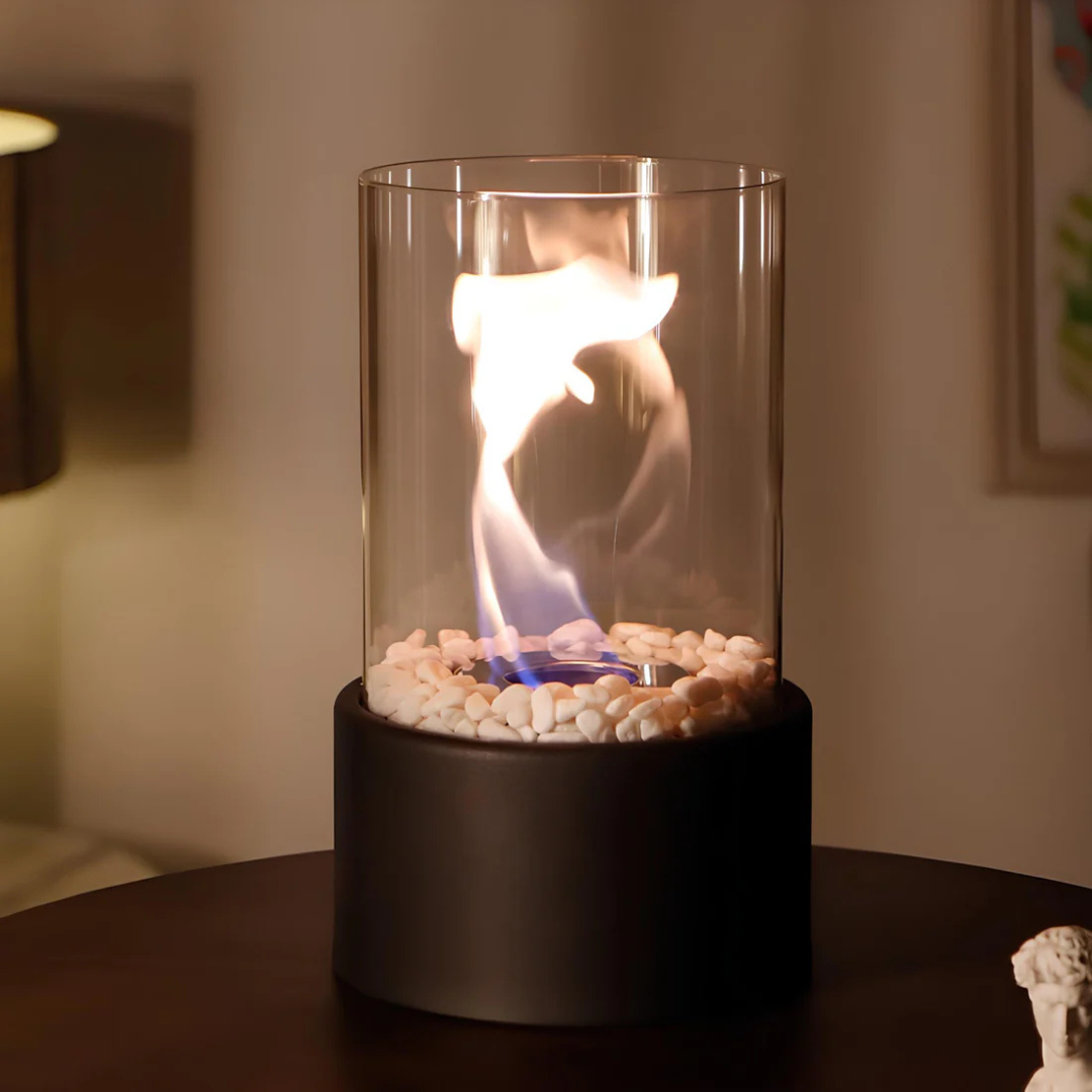 Indoor and Outdoor Bioethanol Fireplace Lamp Without Smoke