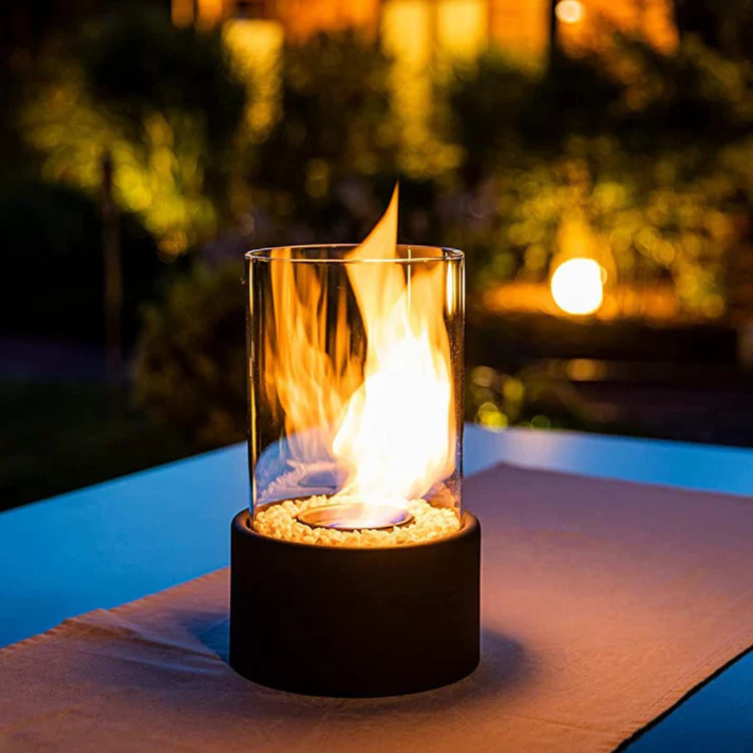 Indoor and Outdoor Bioethanol Fireplace Lamp Without Smoke