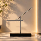 AetherWave Kinetic Art Piece - Dynamic Motion Sculpture with Wood Stand