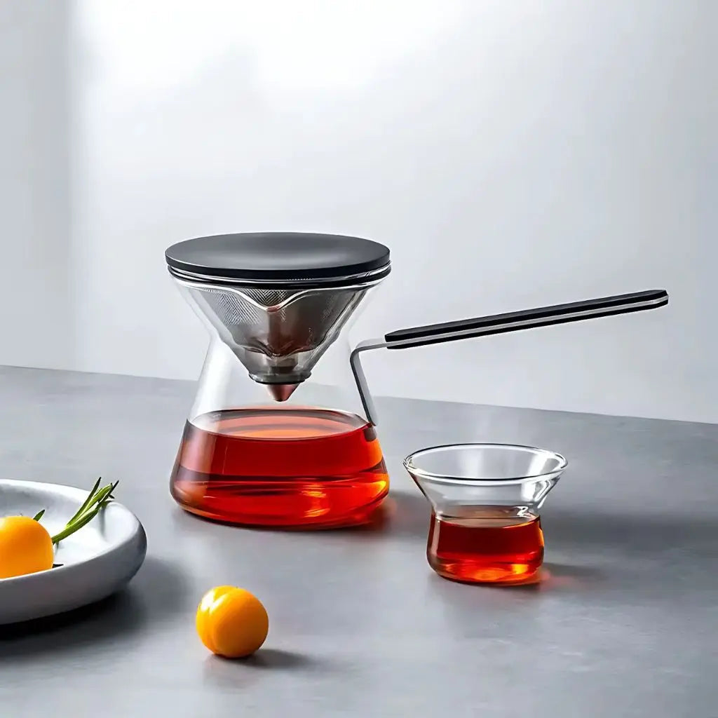 Elegant One-Touch Tea Infuser Teapot for Effortless Brewing