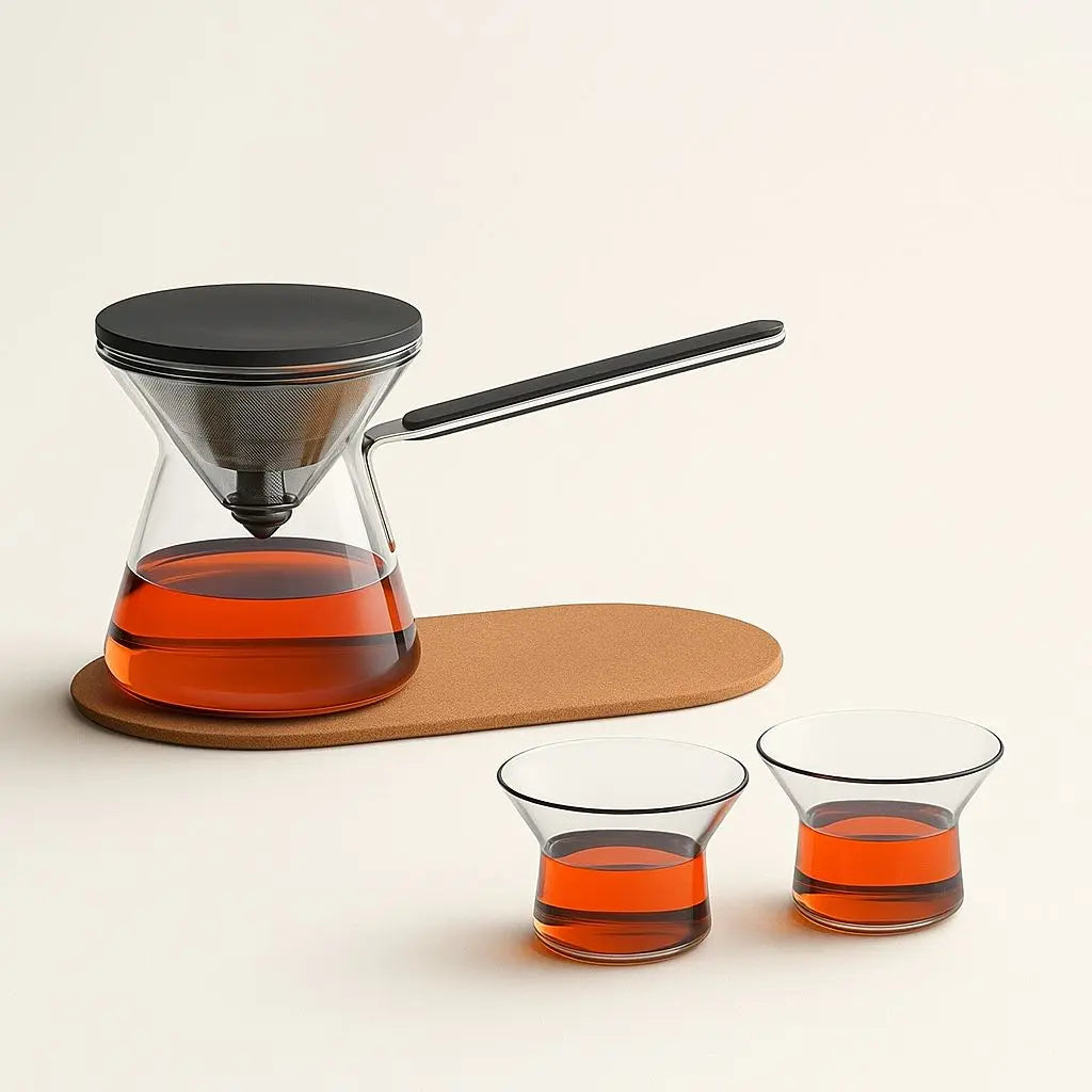 Elegant One-Touch Tea Infuser Teapot for Effortless Brewing