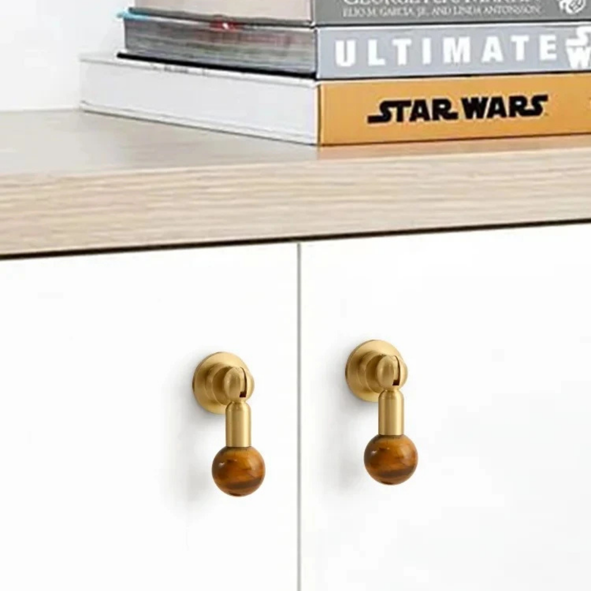 Elegant Amber Gem Cabinet Pull