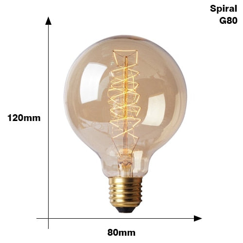 Elegant Brass Spiral LED Light Bulbs for Stylish Spaces