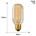 Elegant Brass Spiral LED Light Bulbs for Stylish Spaces