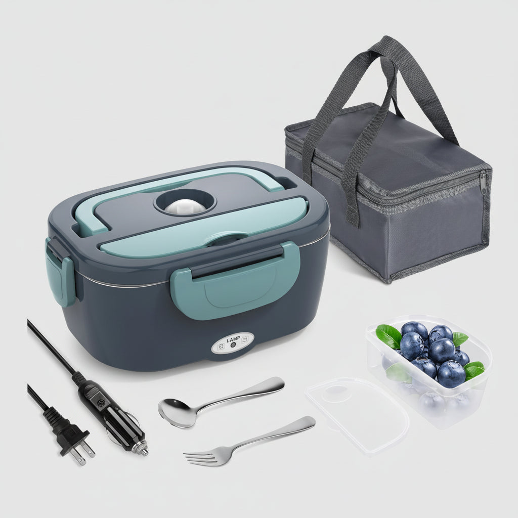 On-the-Go Electric Meal Heater with Insulated Carry Bag