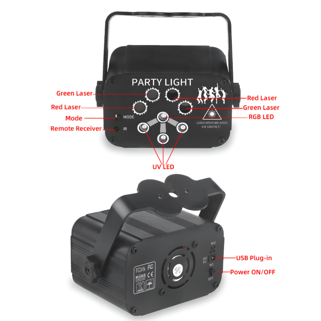 Dynamic LED Party Light Projector for Unforgettable Events