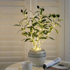 Serene Olive Branch LED Lights for Elegant Ambiance