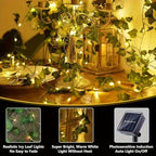 Twinkling Solar Ivy String Lights for Outdoor Charm