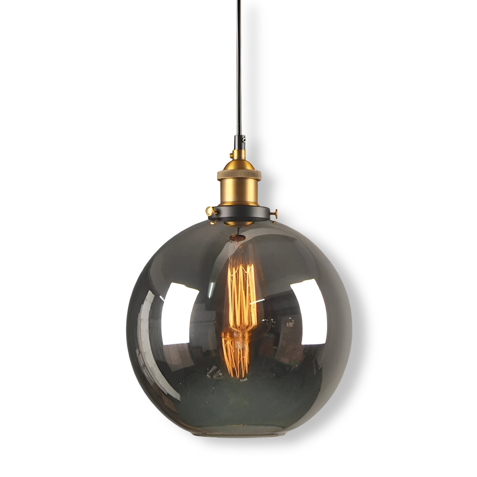 Elegant Toned Glass Hanging Light Fixture