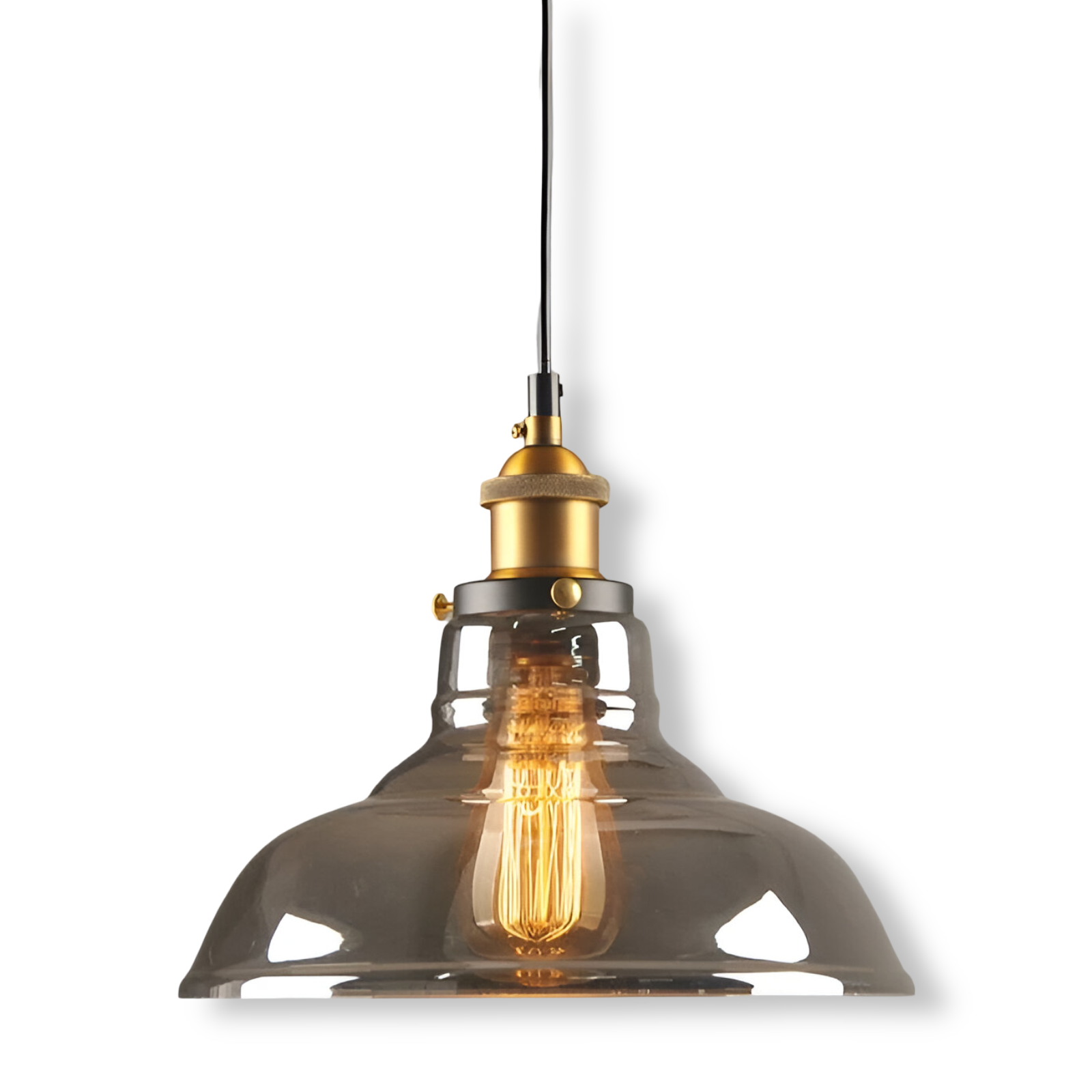Elegant Toned Glass Hanging Light Fixture