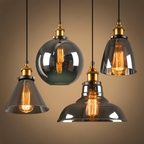 Elegant Toned Glass Hanging Light Fixture