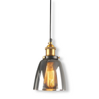 Elegant Toned Glass Hanging Light Fixture