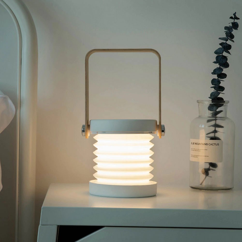 Sleek Wooden Rechargeable Lighting Solution
