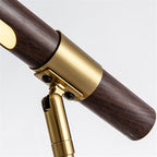 Elegant Adjustable LED Desk Lamp in Natural Wood