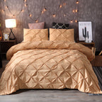 Pinch Pleat Duvet Cover Set for Cozy Bedding