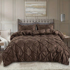 Pinch Pleat Duvet Cover Set for Cozy Bedding