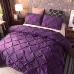 Pinch Pleat Duvet Cover Set for Cozy Bedding