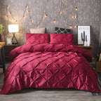 Pinch Pleat Duvet Cover Set for Cozy Bedding