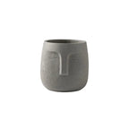 Earthy Elegance Face Planter with Sculpted Design