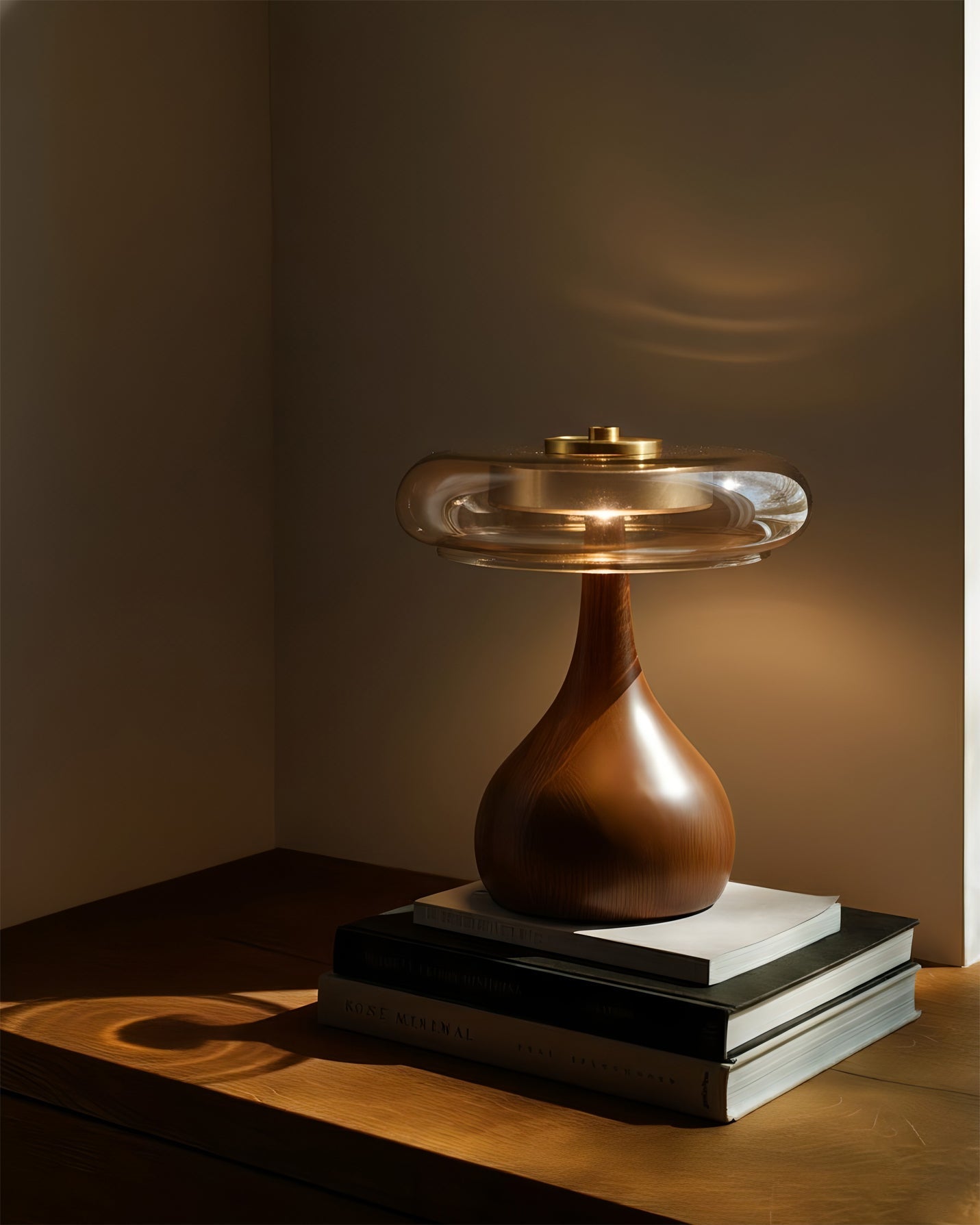 Modern Elegant Glass Table Lamp for Living Room and Bedroom