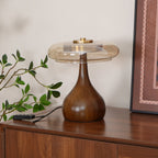 Modern Elegant Glass Table Lamp for Living Room and Bedroom