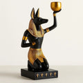 Regal Egyptian Deity Candle Holder Set