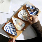 Nature's Touch Artisan Leaf Shaped Serving Plates