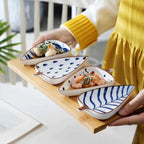 Nature's Touch Artisan Leaf Shaped Serving Plates