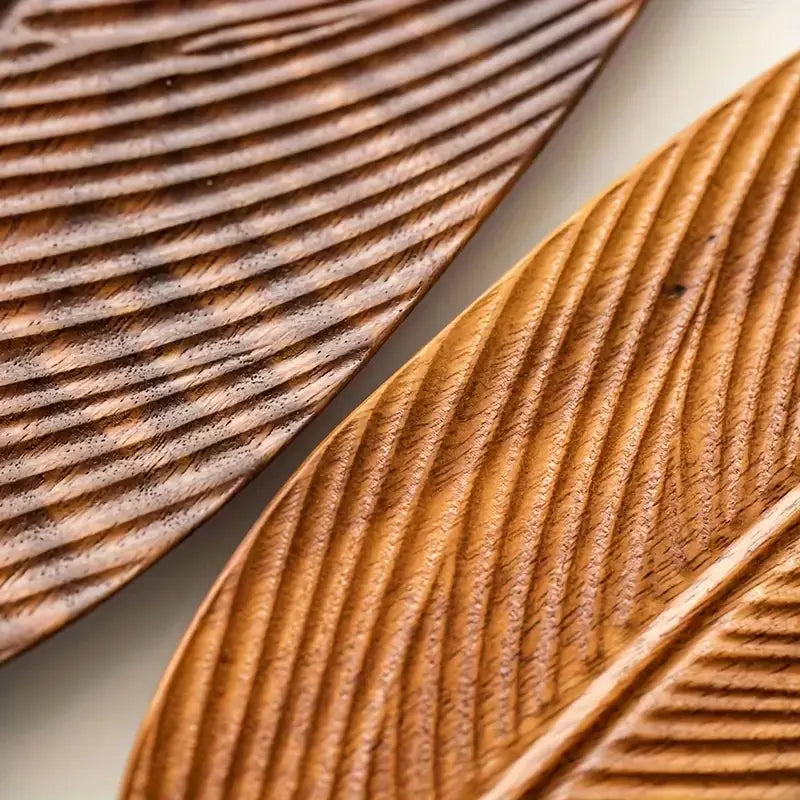 Natural Elegance Serving Tray in Leaf Design