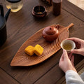 Natural Elegance Serving Tray in Leaf Design