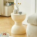 Compact Accent Table with Arc Design – Plastic for Living Room and Hall
