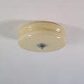 Vintage Flush Mount Ceiling Light Fixture in Art Deco Style