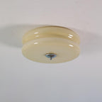 Vintage Flush Mount Ceiling Light Fixture in Art Deco Style